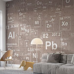 Fototapeten Muster der Elemente des Periodensystems