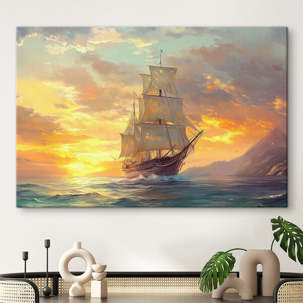 Schiff auf dem Ozean Wandbilder Schiff auf dem Ozean