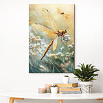 Wandbilder Libelle auf einer Blume