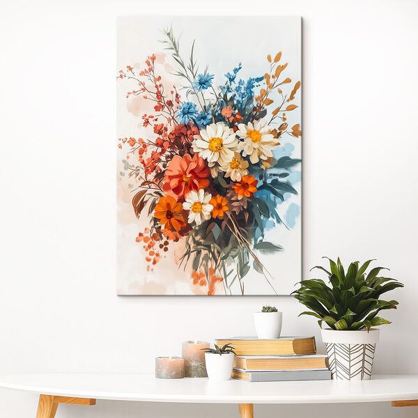 Gemälde von Blumen in einer Vase Wandbilder Gemälde von Blumen in einer Vase