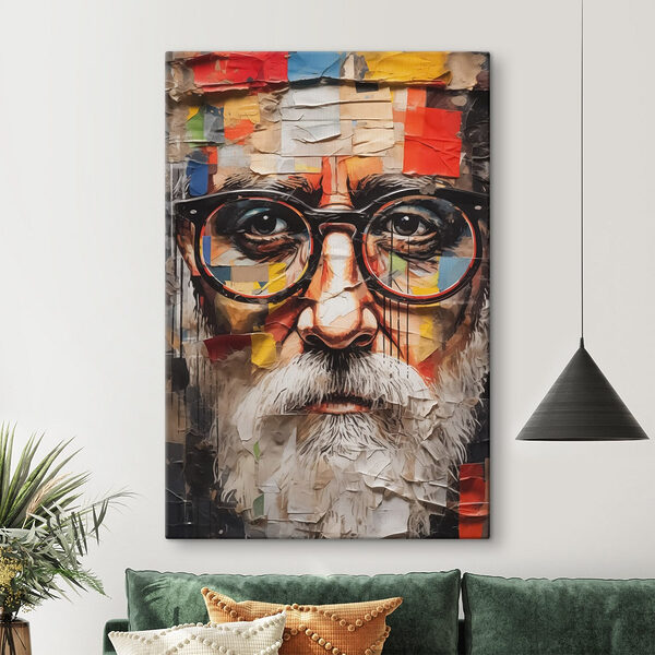 Poster eines Mannes mit Brille Wandbilder Poster eines Mannes mit Brille