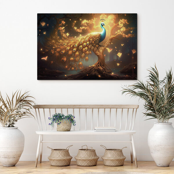 Pfau auf einem Baum Wandbilder Pfau auf einem Baum