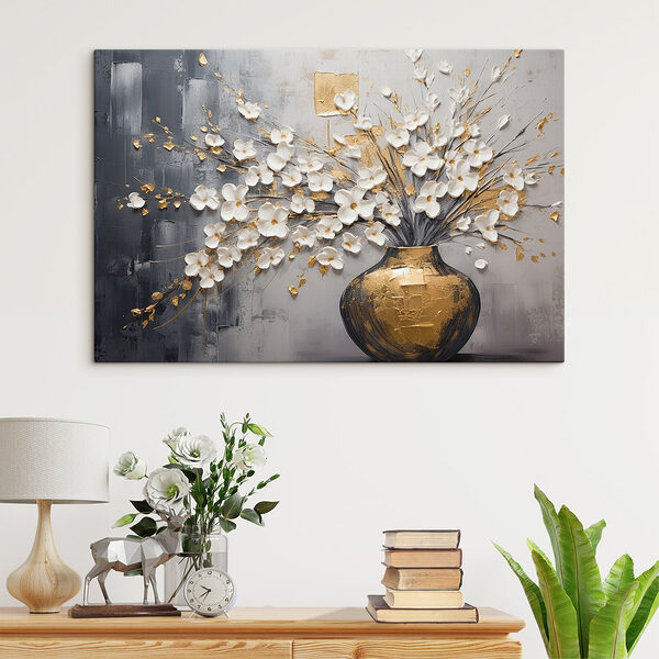 Wandbilder Gemälde von Blumen in einer Vase (Artikelnummer: s41558) Wandbilder Wandbilder Gemälde von Blumen in einer Vase (Artikelnummer: s41558)