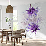 Fototapeten Lila Blumen mit lila Sprenkeln