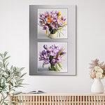 Wandbilder Collage aus Blumen in einer Vase