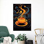 Wandbilder Kaffeetasse mit Rauch