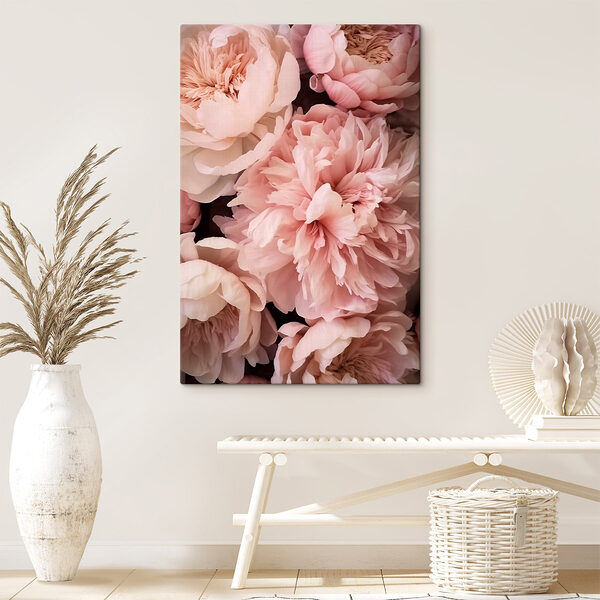 Gruppe von rosa Blumen Wandbilder Gruppe von rosa Blumen