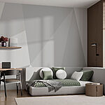 Fototapeten Weißer und grauer Hintergrund