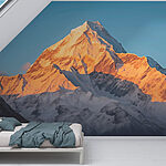 Fototapeten Berg mit Schnee darauf