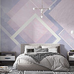 Fototapeten Zarte pastellfarbene geometrische Muster in Harmonie