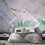 Fototapeten Natur’s Leinwand mit Greenery-Mustern