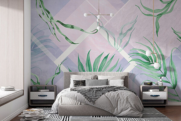 Natur’s Leinwand mit Greenery-Mustern Fototapeten Natur’s Leinwand mit Greenery-Mustern