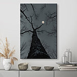 Wandbilder Baum mit dem Mond im Hintergrund