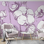 Fototapeten Florales Design mit sanften Pastelltönen