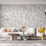 Fototapeten Weiße Linien auf grauem Hintergrund