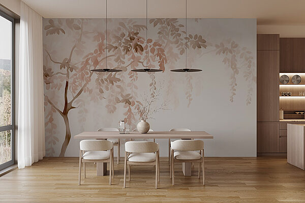 Fototapeten Baumzweig mit Blättern