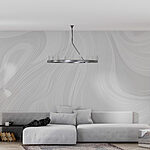 Fototapeten Weißer Hintergrund mit gewellten Linien