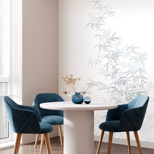 Fototapeten Pflanze mit Blättern darauf