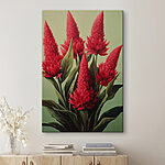 Wandbilder Malerei von roten Blumen