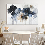 Wandbilder Gemälde von Blumen auf weißem Hintergrund