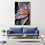 Wandbilder Die zarten Blütenblätter sind mit Tropfen verziert