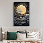 Wandbilder Mond in den Wolken