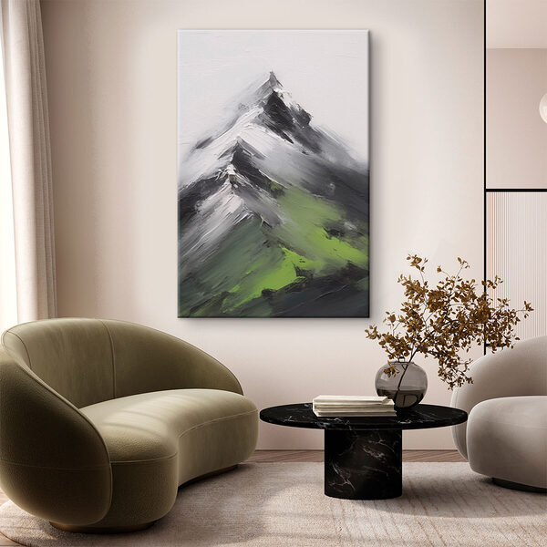 Gemälde eines Berggipfels Wandbilder Gemälde eines Berggipfels