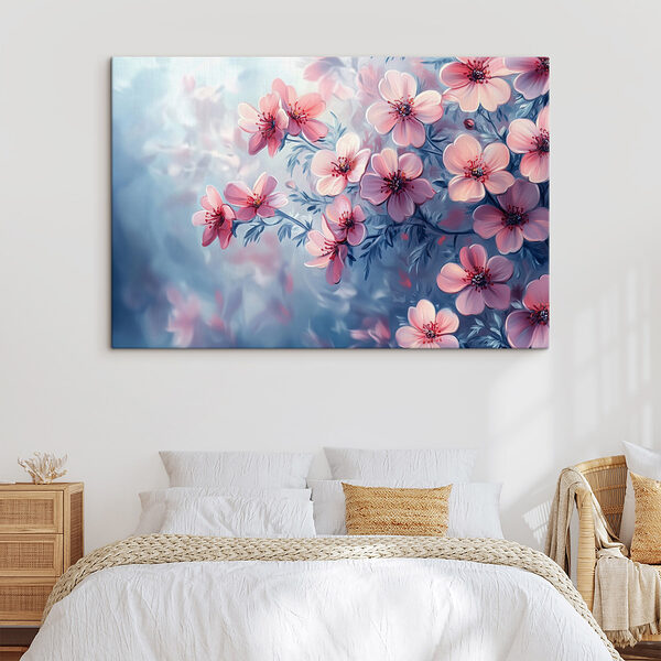 Wandbilder Zarte Blüten in sanften Farben