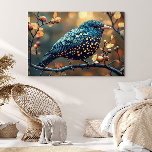 Vogel auf einem Ast Wandbilder Vogel auf einem Ast