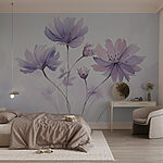 Fototapeten Gruppe violetter Blumen