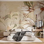 Fototapeten Zarte Blüten in sanften Tönen