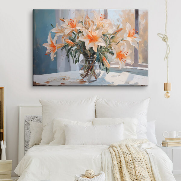 Vase mit Blumen auf einem Tisch Wandbilder Vase mit Blumen auf einem Tisch