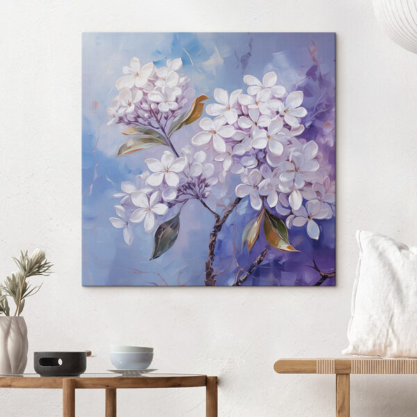 Malerei von weißen Blumen Wandbilder Malerei von weißen Blumen