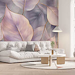 Fototapeten Sanfte Töne von tanzenden Blättern