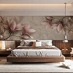 Fototapeten Zarte Blüten in sanften Pastelltönen