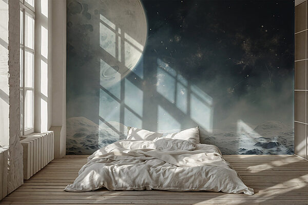 Der Mond am Himmel Fototapeten Der Mond am Himmel