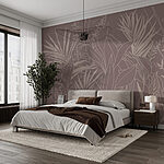 Fototapeten Zeichnung von Pflanzen und Blättern