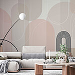 Fototapeten Abstrakte Linien und Formen in Harmonie