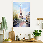 Wandbilder Aquarell eines Turms