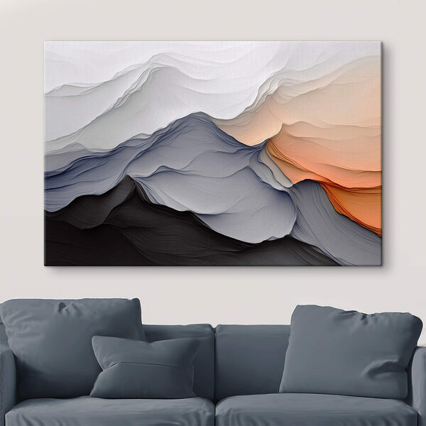 Weiße und schwarze Berge Wandbilder Weiße und schwarze Berge
