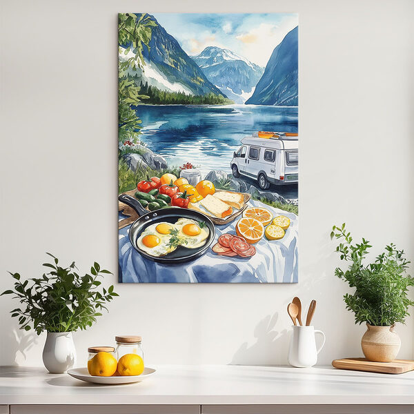 Van neben einem See Wandbilder Van neben einem See