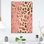 Wandbilder Rosa und braun geflecktes Tierfell