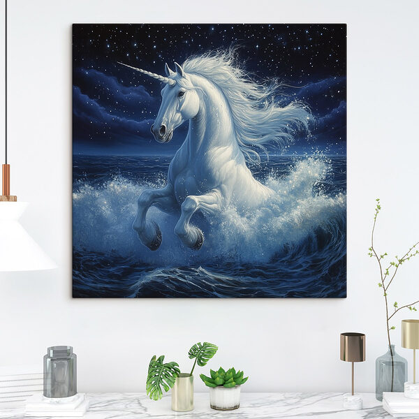 Einhorn im Wasser Wandbilder Einhorn im Wasser