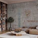 Fototapeten Hintergrundbild mit verschiedenen Symbolen