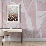 Fototapeten Rosa und weißes Muster