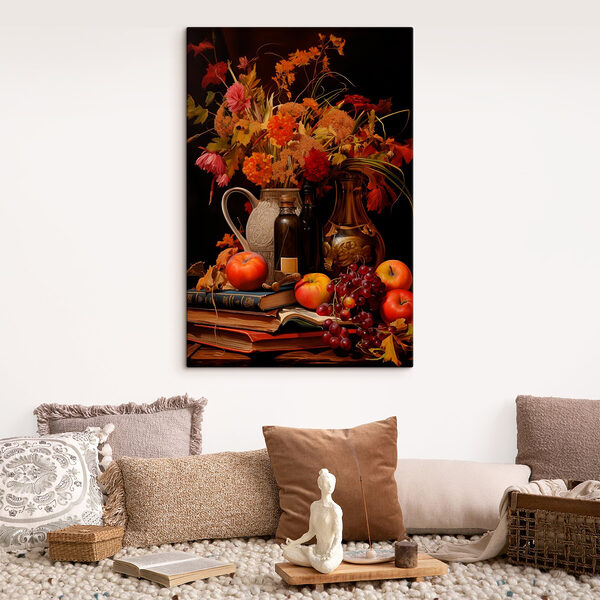 Stilleben mit Obst und Blumen Wandbilder Stilleben mit Obst und Blumen