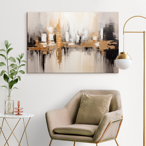 Wandbilder Gemälde einer Stadt