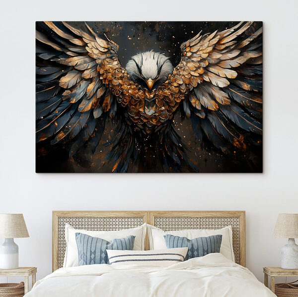 Majestätischer Vogel breitet seine Schwingen weit aus Wandbilder Majestätischer Vogel breitet seine Schwingen weit aus