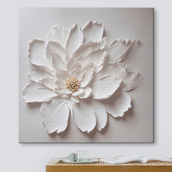 Weiße Blume aus Papier Wandbilder Weiße Blume aus Papier