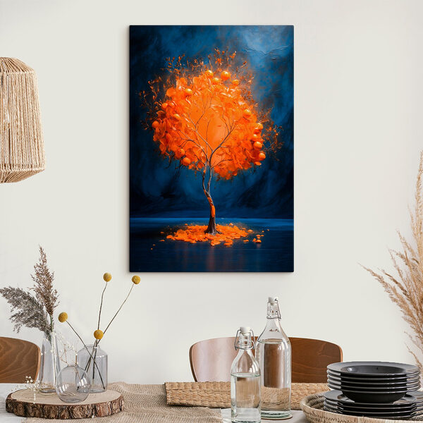 Baum mit Orangen in der Mitte Wandbilder Baum mit Orangen in der Mitte